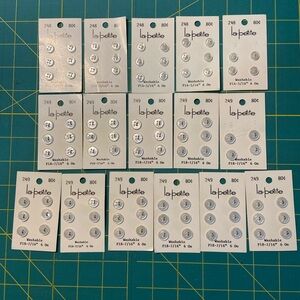 La Petite White Buttons Set